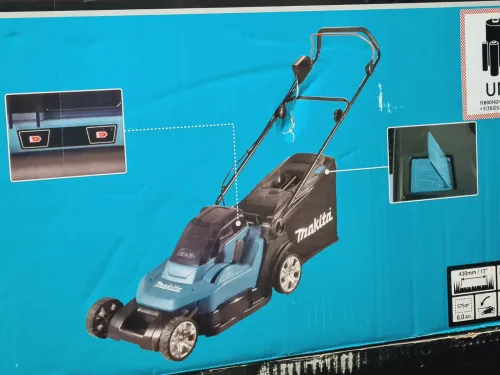Tondeuse Sans Fil - MAKITA DLM432PT2 36V (18V+18V) 2 Batteries 5.0Ah + chargeur doublé (Romania)
