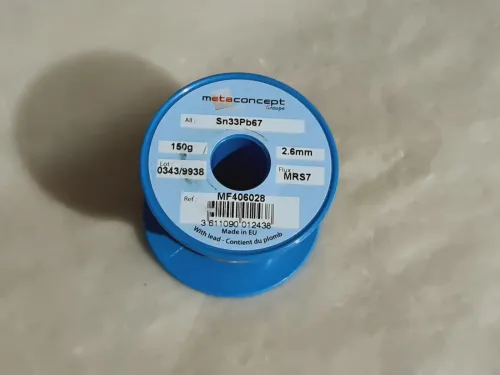 Fil etain original 40% bobine de 150g 0.8/1.0/1.5/2.0/2.6mm METACONCEPT (Europe)