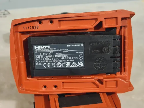 Visseuse perceuse compact 22V 2.6Ah HILTI SF 4-A22 ATC (BL-2023)