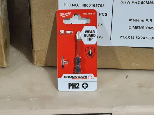 Embout original MILWAUKEE PH2 50/90mm SHOCKWAVE 