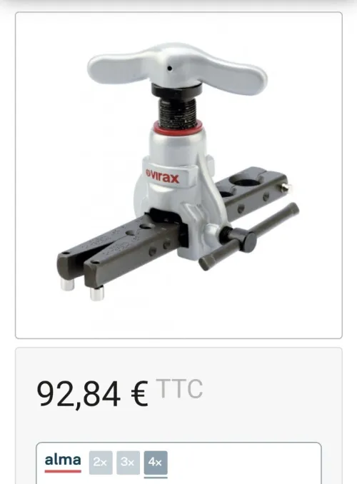 Virax frigor 2 - Dudgeonnière Frigor Professionnel 3/16" à 3/4" dans coffret 