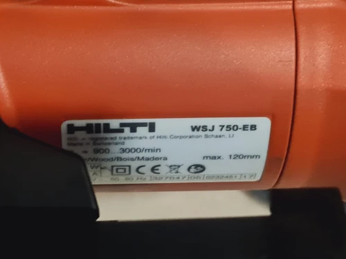 Scie sauteuse pendulaire 120mm-750W HILTI WSJ 750-EB (2017-Germany)