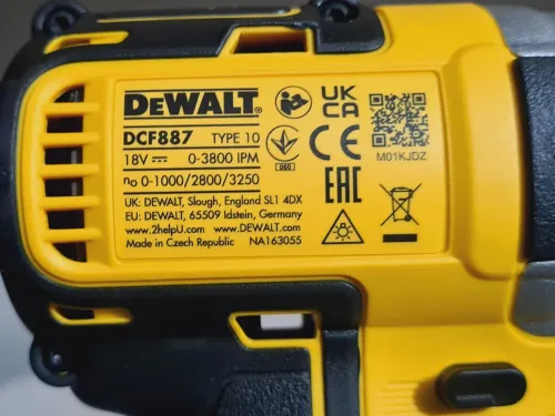 Visseuse à choc 3 mode 18V/2x5.0Ah - DEWALT DCF887 (BL-2025-Czech)