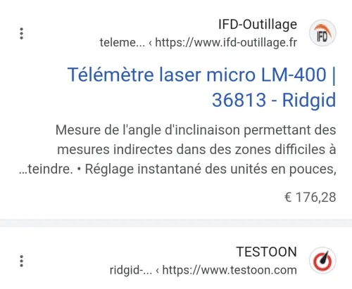 Télémètre laser original 60-200m intérieur-extérieur HILTI /LEICA /RIDGID
