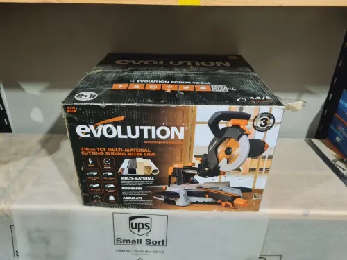 Scie à onglet radiale 210mm 1500W lame TCT coupe tout - ÉVOLUTION R210SMS