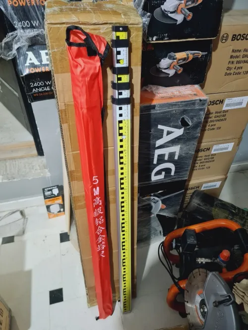 Mire de chantier gradué télescopique 3 et 5 mètre HILTI / BOSCH / China 