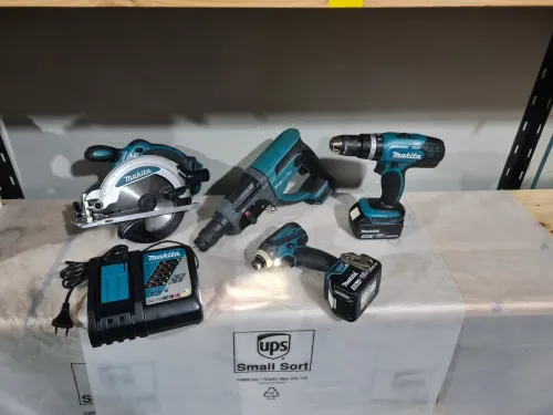 Kit MAKITA 4p 18V perforateur, perceuse, Visseuse à choc, scie circulaire 