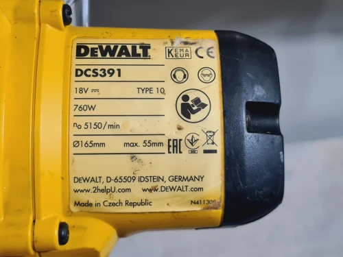 Scie circulaire sans fil 165mm 18V 5.0Ah - DEWALT DCS391 (2018-Czech)