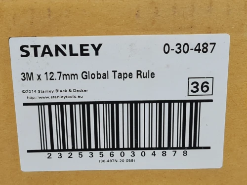 Mètre ruban STANLEY 3m x 12.7mm (0-30-487)
