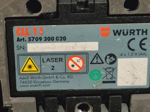 Laser à 2 linges rouge - WÜRTH CLL 11 