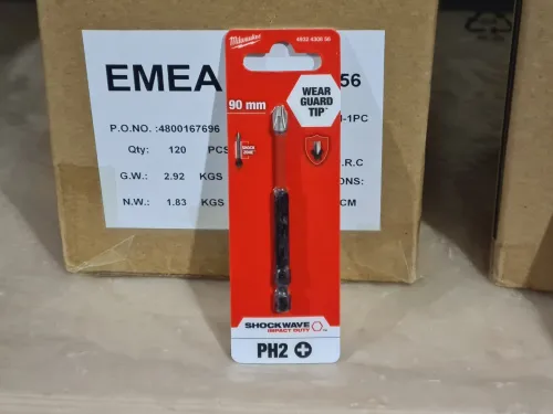 Embout original MILWAUKEE PH2 50/90mm SHOCKWAVE 