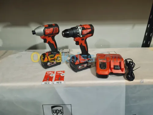Kit milwaukee visseuse M18 CBLDD + Visseuse à choc M18 BID (2021) 