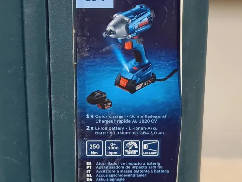Boulonneuse 18V 1/2" 250Nm - BOSCH GDS 250-LI (2B3.0+ch+cof)