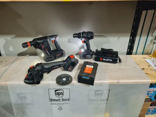 Kit WÜRTH 3pcs 18V 5.0Ah perforateur + visseuse + meuleuse (BL-2023)