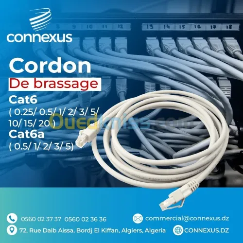 Cordons de brassage Cat6 / Cat6A F/UTP 