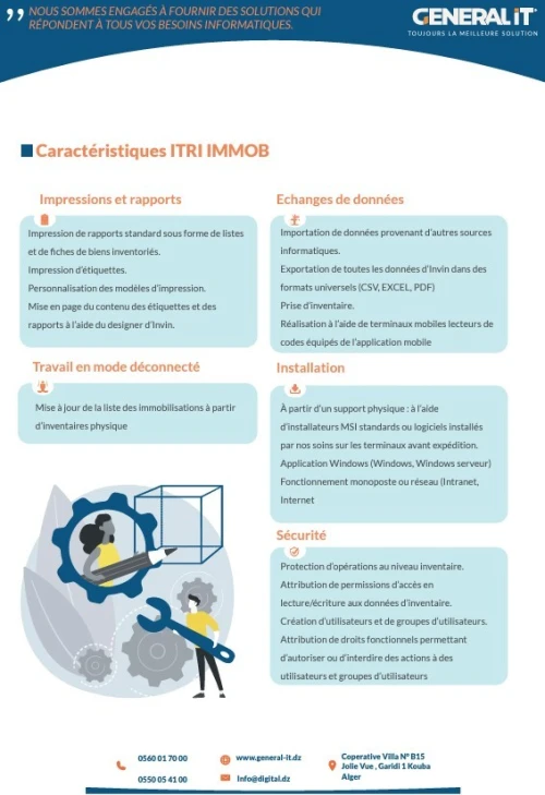 LOGICIEL  IMMOBILISATION ITRI IMO 