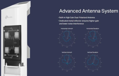 POINT D'ACCES TP-LINK EXTERIEUR TL-CPE510 WIFI 5GHZ 13DBI //REF: 4699
