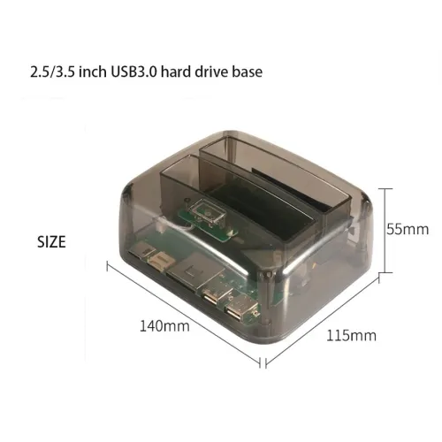 DOCKING HDD STATION D ACCUEIL USB 2.0 2.5" 3.5" 2 HDD IDE/STA + SD USB3.0_S8 /REF: 2826