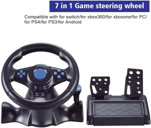 Volant  GT-V7 compatible avec NS Switch/ PS4/ PS3/ pc/ Xbox 360/ Xbox one/ android.