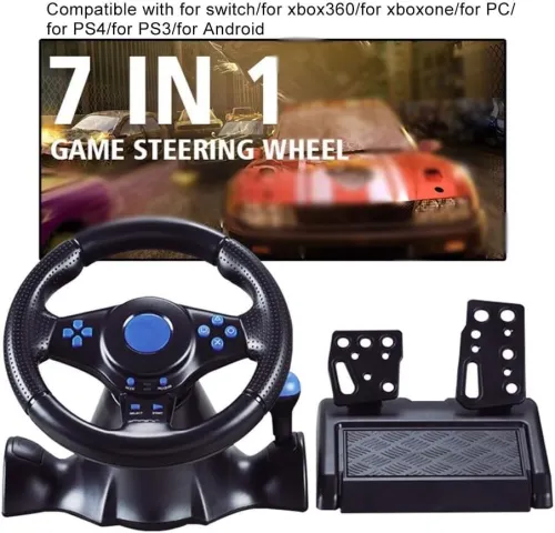 Volant  GT-V7 compatible avec NS Switch/ PS4/ PS3/ pc/ Xbox 360/ Xbox one/ android.
