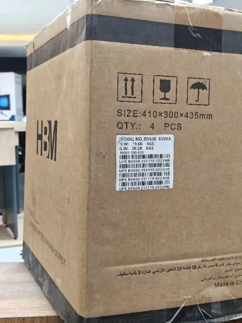 ONDULEUR UPS 650 VA +AFFICHEUR LCD 2S PRISE HBM Ref  4510