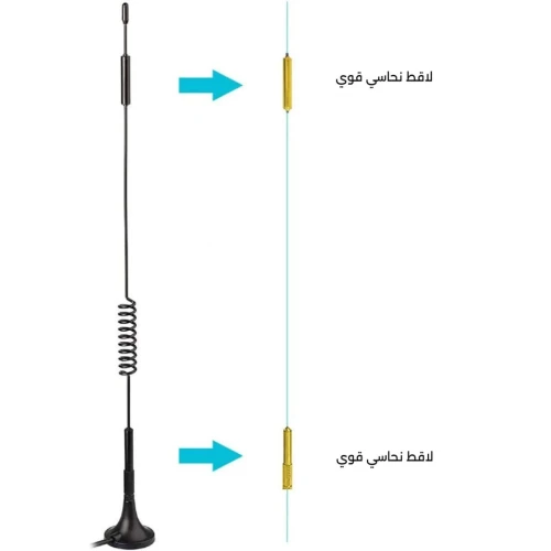 ANTENNE 4G SMA (M) AVEC CABLE 10M /REF: 2717  