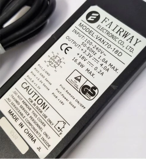 CHARGEUR 12V / 4A 9PIN ROND 