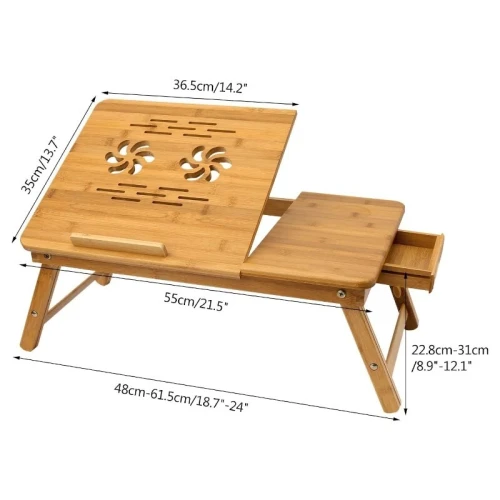 Table Laptop BAMBOO BM62 BM92 Pliante -Refroidissement USB //REF: 2362 - 7269