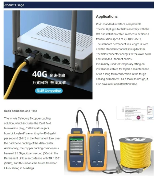 CONNECTEUR INDUSTRIELLE RJ45 CAT.6A/7/8 LW-FTPS-C6A /REF:7372