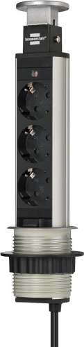   MULTI-PRISE  BRENNENSTUHL 3PRISES + 2USB 2M + INTERRUPTEUR Tower-Power brennenstuhl / REF: 7863  