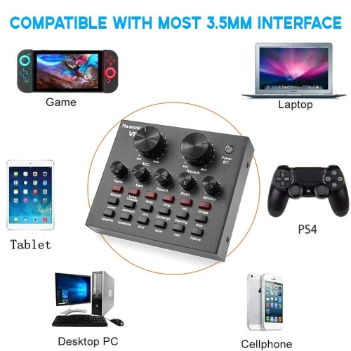 AMPLIFICATEUR DE SON BLUETOOTH V8  /REF:5864