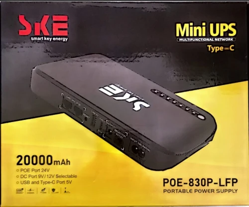 ONDULEUR MINI UPS SKE- POE 830P 20.000MAH Ref: 7130