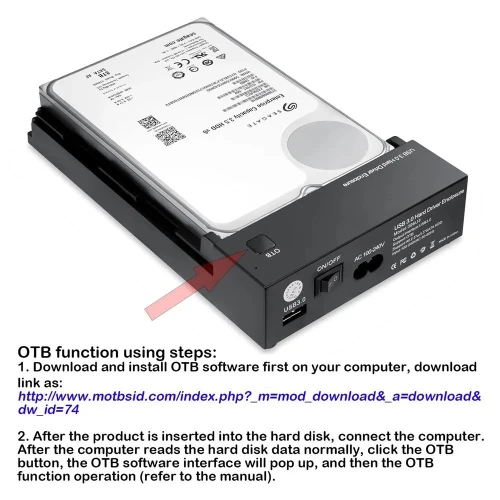 DOCKING HDD STATION D ACCUEIL (RACK) 01 HDD SATA USB 3.0 /REF : 6810