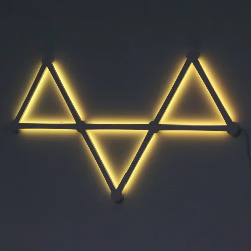 APPLIQUE LED RGB MURALE NEON WIFI - 6 PCS