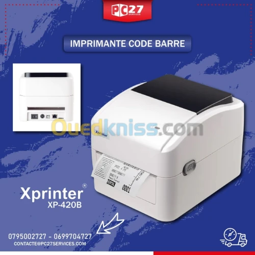 IMPRIMANTE CODE BARRE XPRINTER XP-420B(108MM) USB+LAN /REF:2348