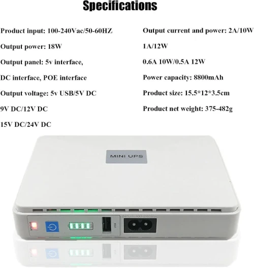 ONDULEUR MINI UPS SKE 8800MAH Ref: 7131