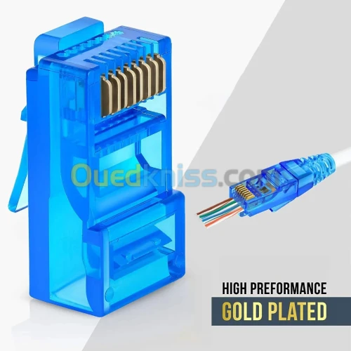 CONNECTEUR PERFORE RJ45 CAT6 FTP/STP SIG-C6AFS-EZ BT.100PCS // REF:3201