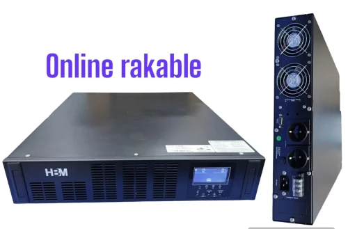 ONDULEUR ON-LINE DOUBLE CONVERSION 10KVA RACKABLE AVEC AFFICHEUR HBM Ref : 4526