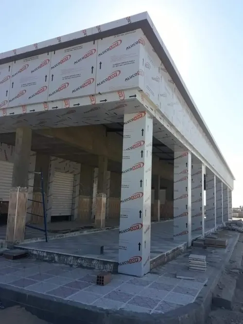 Revêtement de Façade en alucobond mur rudo