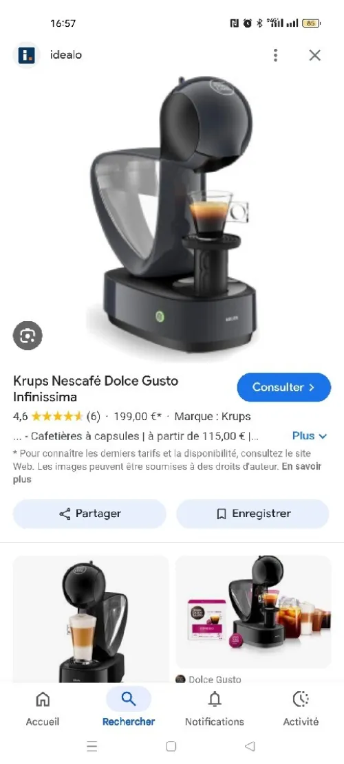 Machine a café Dolce Gusto_ Infinissima