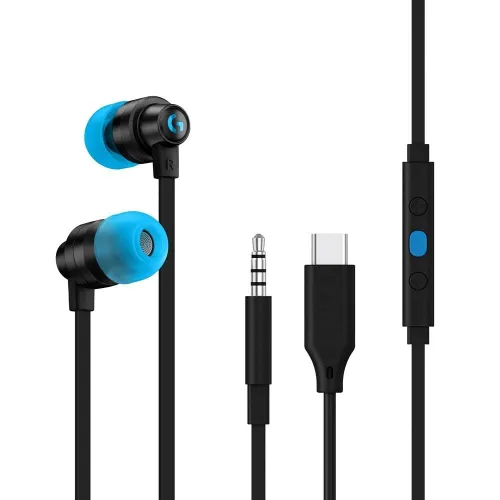 Ecouteurs gaming Logitech G333 NOIR AVEC port auxiliaire 3,5 mm ou USB-C