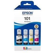 PACK BOUTEILLE D'ENCRE EPSON 101 D'ORIGINE