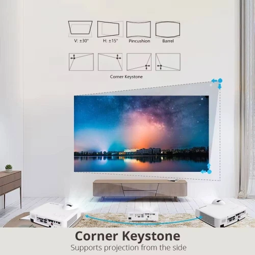 Datashow - projecteur laser à ultra courte focale 4000 ANSI WXGA BYINTEK Cloud C500LST 3LCD 