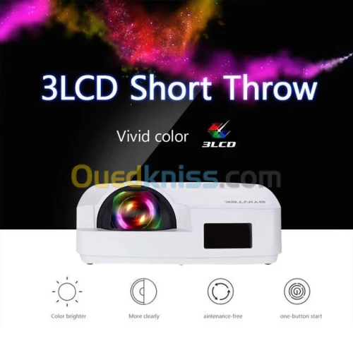 Datashow - projecteur laser à ultra courte focale 4000 ANSI WXGA BYINTEK Cloud C500LST 3LCD 