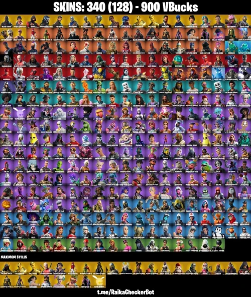 Compte Fortnite 340 Skin Black Knight, Travis Scott, IKonik