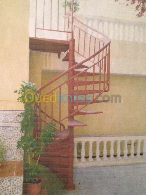 Pose d'escalier et rampe sur mesure