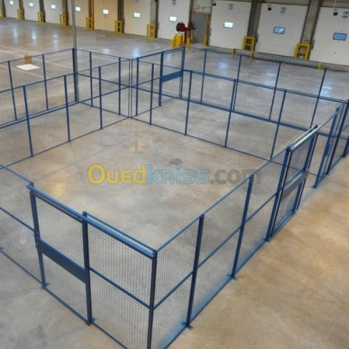 Cloison Industrielle grillagée 