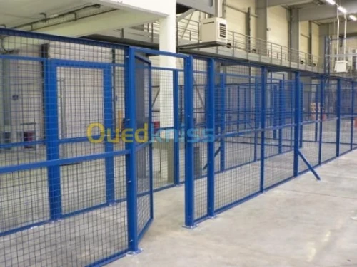Cloison Industrielle grillagée 