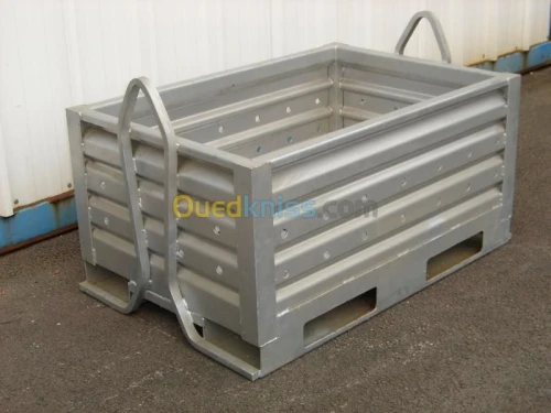 Caisse-palette acier - Empilable - Sur
