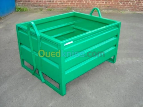 Caisse-palette acier - Empilable - Sur